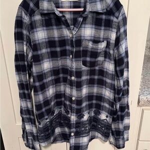 Abercrombie Kids Blue Plaid Shirt